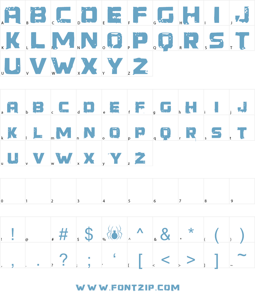 Generator REX Font Character